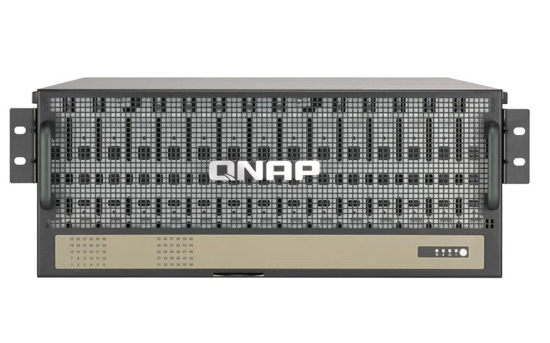 Der High-Density-Speicher im 4U-Format ermöglicht Petabyte-Erweiterungen für eine Langzeitarchivierung. (Bild: QNAP)