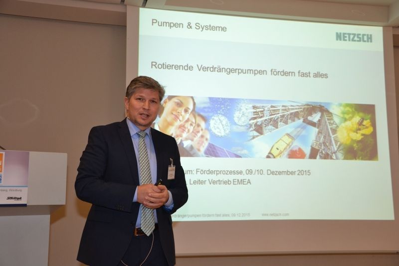 Robert Kurz, Netzsch Pumpen & Systeme, der einen umfassenden Überblick über rotierende Verdrängerpumpen gab, weiß aus Erfahrung: „Betreiber wissen oft zu wenig, wie ihre Anlagencharakteristik genau aussieht. Das stellen wir immer wieder fest.“ (Bild: Bausewein/PROCESS)