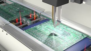 Reflexions-Lichttaster mit Hintergrundausblendung mit Reichweiten bis 120 mm auch bei extremem Fremdlicht. (Baumer)