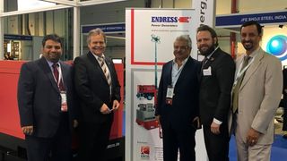 Die Vertreter der Firmen auf der Middle East Electricity. (Prettl Energy)