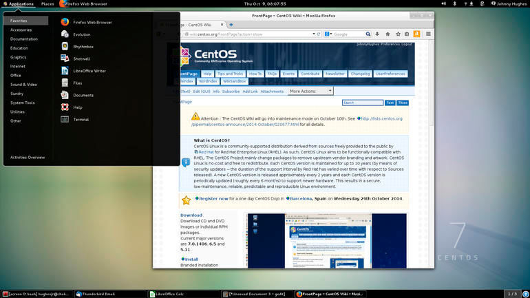 CentOS zählt (laut EETimes) zu den drei häufigsten auf Webservern eingesetzten Linux-Betriebssystemen und unterstützt auch das Raspberry Pi als Hardwareplattform. (Screenshot / CentOS Project / centos.org)