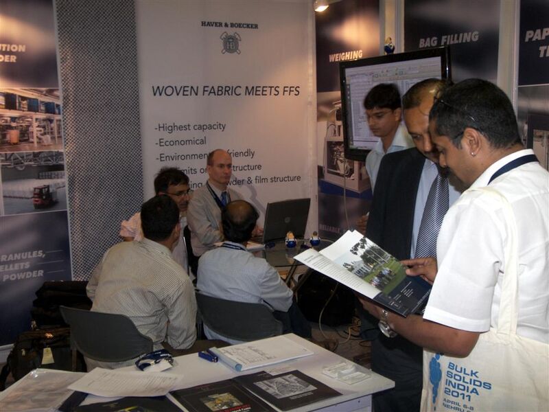 The crowd is gathering at the booth of Haver IBAU India Pvt. Ltd. (Picture: PROCESS)