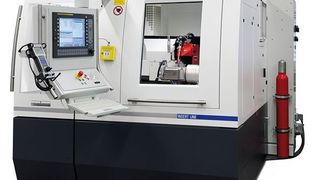 Die Wendeschneidplatten-Umfangschleifmaschine von Ewag soll besonders produktiv arbeiten. Bild: Ewag (Archiv: Vogel Business Media)