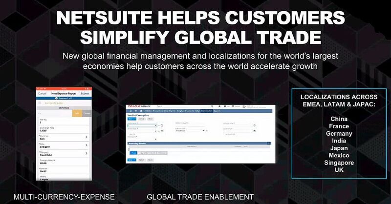 Oracle NetSuite hat sich die Unterstützung der weltweit Handel treibenden Kunden auf die Fahnen geschrieben. (Oracle NetSuite / Matzer)
