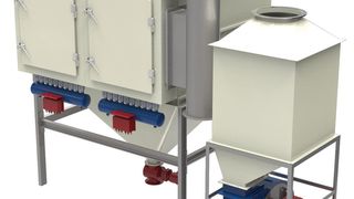 Der Taschenfilter senkt den Reststaubgehalt im Reingas auf unter 1 mg/m³ (Bild: Infastaub)