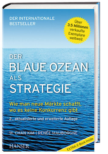 W. Chan Kim und Renée Mauborgne: Der Blaue Ozean als Strategie – Wie man neue Märkte schafft, wo es keine Konkurrenz gibt. Carl Hanser Verlag 2016. 294 Seiten, ISBN: 978-3-446-44676-2, 24,99 Euro (inkl. E-Book). (Hanser)