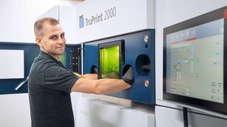 The Truprint 2000 from Trumpf was designed for this printing process. (Trumpf Group)