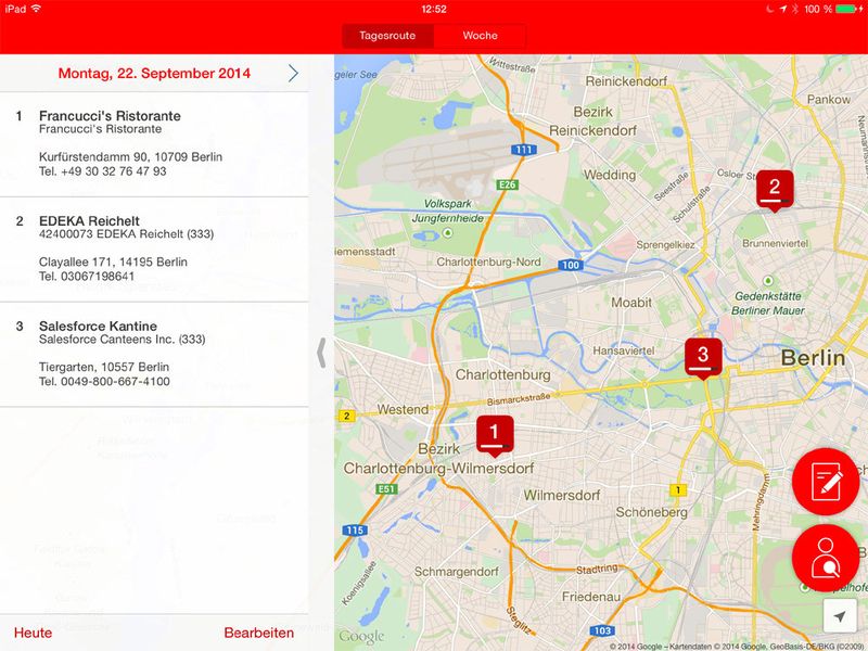 Die Manager App ist eine Variante der 'future Sales Force Automation powered by Your SL' und ist für Vertriebsmanager gedacht und ermöglicht die Abfrage und Analyse von Kundendaten. (Bild: Salesforce.com / Your SL)