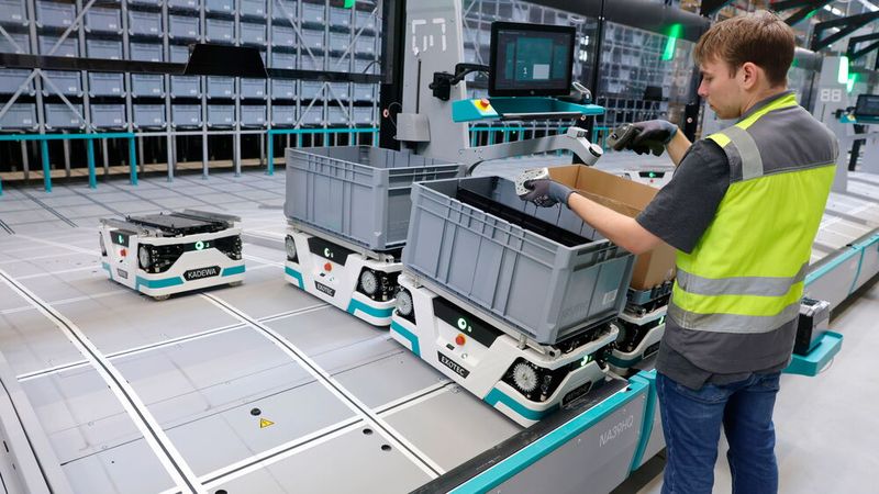 Die Teile werden überall mit Barcodes getrackt, am Ende findet noch ein Plausibilitäts-Check auf der Waage statt. (Bild: Renault)