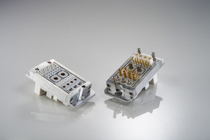 Das Steckverbindungssystem ODU-MAC ist ein modulares Universaltalent und in nahezu unbegrenzter Vielfalt konfigurierbar. (Bild: ODU)