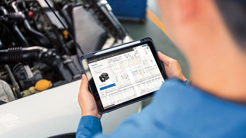 Mit seinen farbigen und interaktiven Schaltplänen unterstützt Autodata freie Werkstätten noch besser bei der Fehlersuche.