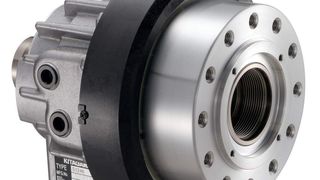Der Hochgeschwindigkeits-Hydraulik-Spannzylinder erreicht laut Kitagawa bei einem Hydraulikdruck von 3,0 MPa zugseitig 91 kN und Druckseitig 103 kN Betätigungskraft. Bild: Kitagawa (Archiv: Vogel Business Media)