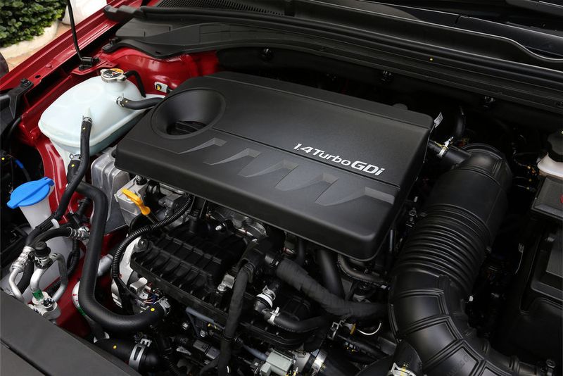 Der neue 1,4-Liter-Turbo ist zum Marktstart das stärkste Aggregat. (Hyundai)