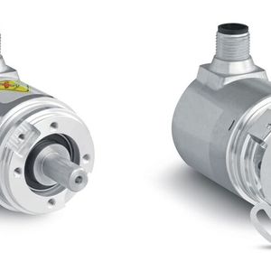 Die neuen absoluten Drehgeber WV3650M und WH3650M von Siko sind dank Ihrer integrierten IO-Link-Schnittstelle „Türöffner“ für Industrie-4.0-Anwendungen.(Bild:  SIKO GmbH)