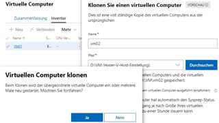 VMs mit dem Windows Admin Center verwalten (Screenshot: Thomas Joos). (VMs mit dem Windows Admin Center verwalten (Screenshot: Thomas Joos).)