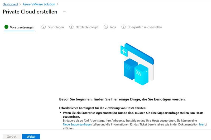 Erstellen einer Private Cloud mit Azure VMware Solutions. (Bild: Joos | Microsoft)