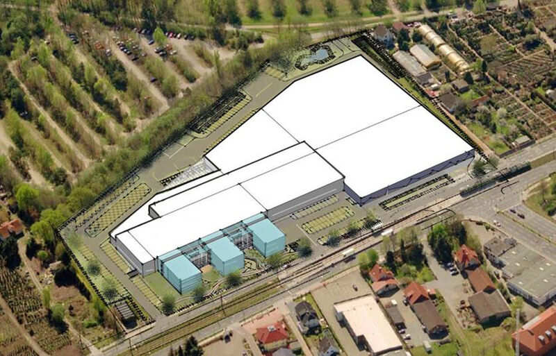 Entwurf: TMHD hat den Neubau seiner Firmenzentrale in Isernhagen bekanntgegeben. Auf 20.000 m2 bebauter Fläche arbeiten dort künftig rund 160 Mitarbeiter.  (Bild: TMHD)