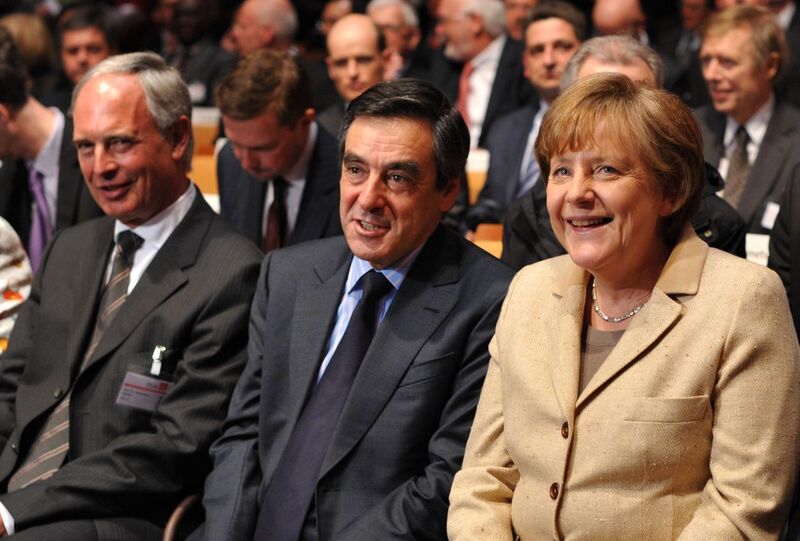 Dr. Angela Merkel und Francois Fillon amüsierten sich gut bei der Eröffnungsfeier (Archiv: Vogel Business Media)