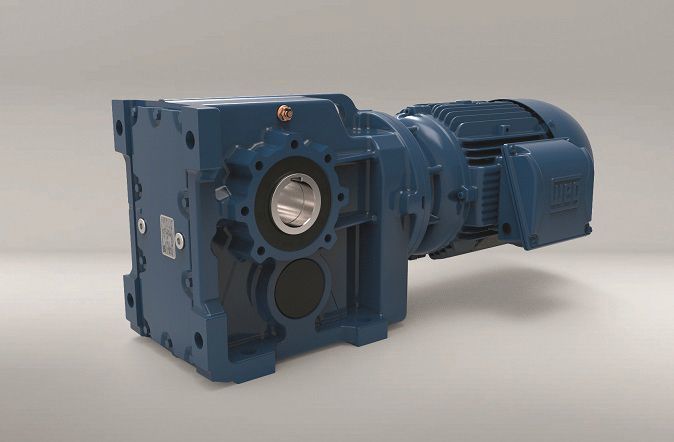 WEG erweitert das Getriebemotorenprogramm WG20 um Stirnrad-, Flach- und Kegelstirnradgetriebe (Bild) für Nennmomente bis 5000 Nm. (WEG)