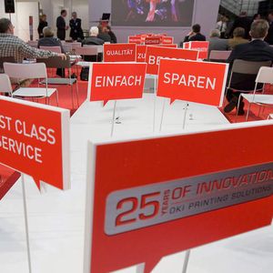 Den Auftakt zum 25-jährigen Firmenjubiläum von Oki bildete eine Hausmesse.