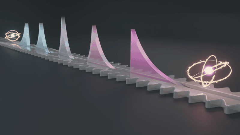 Besonderheit bei der Informationsübertragung per Quantentechnik: Das Photon verändert während der Propagation seine Form(Bild:  Oliver Diekmann / TU Wien)