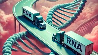 Kooperation geisterfahrender Gene (Bild: Katjana Schwab/DALL-E)