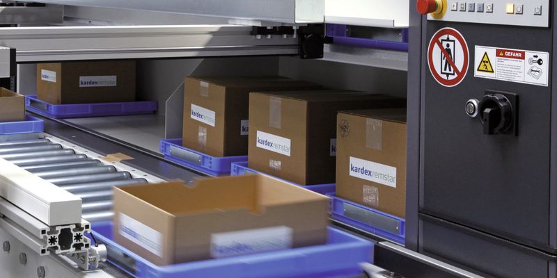 Das neue System „Parts-4-You“ von Kardex Remstar kombiniert für die beschleunigte Kommissionierung von Kleinaufträgen die Vorteile des Lagerpaternoster-Prinzips mit Multi-Order-Picking. (Bild: Kardex Remstar)
