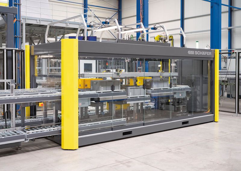 Roboterzelle SSI Piece Picking von SSI Schäfer. (Bild: SSI Schäfer)