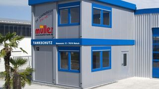 Diese Büro- und Lagergebäude bestehen aus den Modulen von Graeff. (Bild: Graeff)
