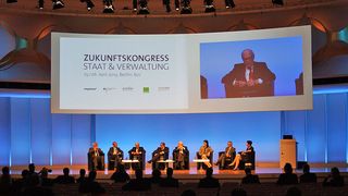 Nach zwei Tagen klingt der Zukunftskongress Staat & Verwaltung mit einer letzten Podiumsdiskussion erfolgreich aus (Foto: mk)