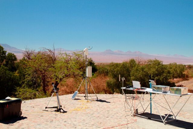 In collaboration with researchers in Chile, the team carried out field tests in the Atacama Desert town of San Pedro, as seen here, as well as in Cambridge, Massachusetts. (MIT/ Image courtesy of the researchers)