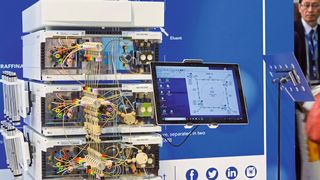 1 In Halle 4.1 werden 2022 auch diverse Aussteller aus der Labor- und Analysentechnik ihre Neuheiten zeigen. (Bild: Dechema e.V./Jean-Luc Valentin)