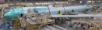 Experten gefragt: Damit die Jets auch pünktlich abheben, braucht es zuverlässige Produktionsprozesse in der Luftfahrtindustrie.  (Bild: Boeing)