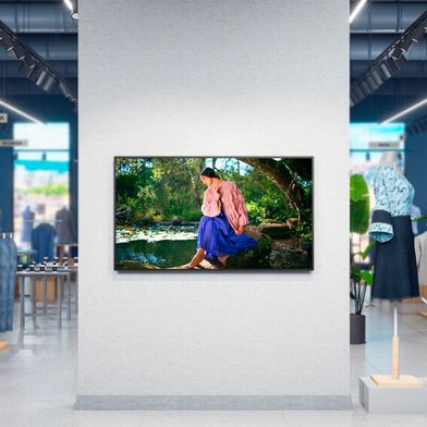 Auf der ISE 2026 in Barcelona hat Sony neue, sparsame LCD-Panels, die Crystal-LED-S-Serie und gemeinsam mit Ameria ein gestengesteuertes 3D-Display vorgestellt. (Bild: Sony)