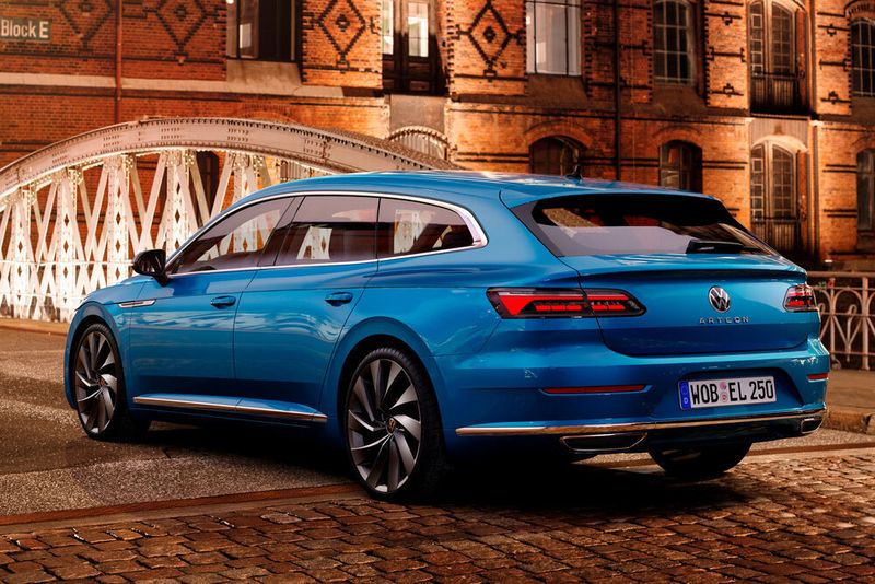 Ein wenig wirkt der Arteon Shooting Brake wie eine langgestreckte Variante des letzten Scirocco. (Volkswagen)