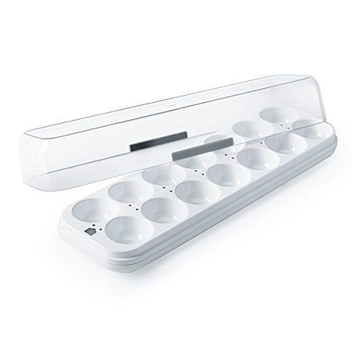 Nie mehr vergessen, wie alt die Eier im Kühlschrank sind? Über die Erfinder-Plattform Quirky wurde der Egg Minder vorgestellt. Das Gerät verbindet sich mit dem Smartphone und informiert in Echtzeit über Anzahl und Alter der Eier. (Amazon.com)