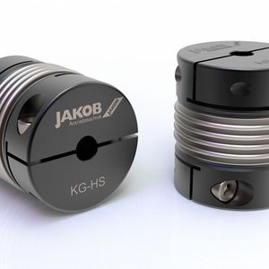 Die neue Kupplungsbaureihe KG-HS bietet Nennmomente von 5 Nm bis 1000 Nm bei einem Temperaturbereich von -40°C bis 350°C.(Bild:  Jakob Antriebstechnik)
