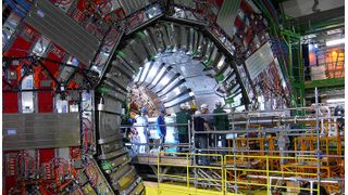The CMS detector in the Large Hadron Collider with which Pekkanen and thousands of other physicists work at Cern. (Panja Luukka)
