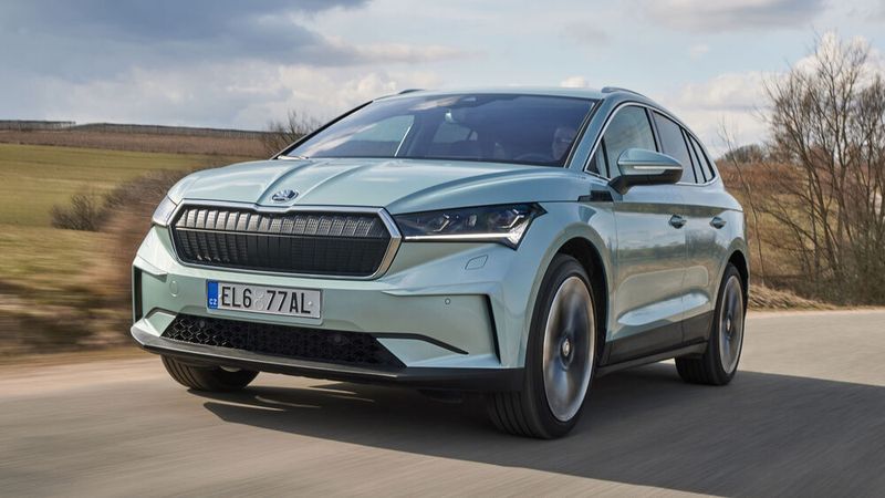 Das Mittelklasse-SUV Enyaq ist seit Frühjahr 2021 auf dem Markt.(Bild:  Skoda)