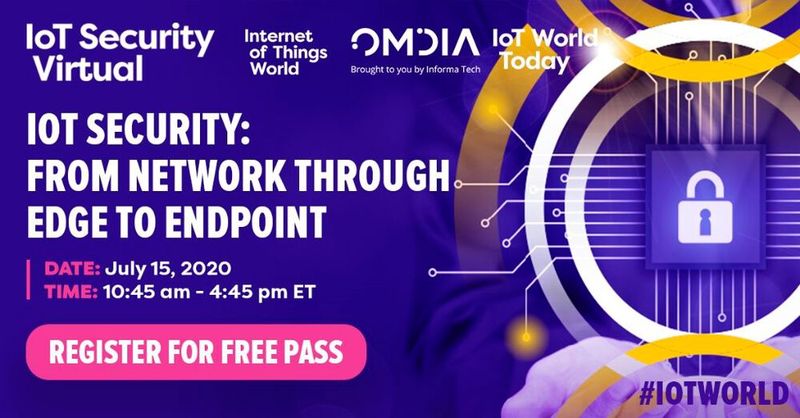 IoT Security Virtual    Auf dem eintägigen IoT Security Virtual Event dreht sich alles um das Security-Ökosystem vom Netzwerk, über Edge bis zum Gerät. Teilnehmer können sich auf einen Tag voller Keynotes zum Thema IoT Security freuen. Außerdem gibt es die Möglichkeit zu direkten Gesprächen mit anderen Branchenexperten, sowie eine virtuelle Ausstellung, auf der neue IoT-Security-Lösungen und -Technologien von über 20 Ausstellern präsentiert werden. Wann: 15. Juli 2020, online.    Mehr unter: 