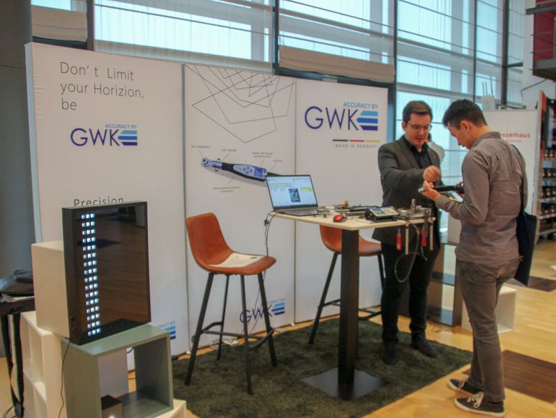 GWK präsentierte seine Lösungen im Bereich der elektronischen Drehmoment- und Drehwinkelwerkzeuge. (Bild: VCG/Juliana Pfeiffer)