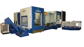 Für die flexible Einzel- oder Serienfertigung konzipiert: Das Fräszentrum BFR 2 mit Palettenwechsler. (Archiv: Vogel Business Media)