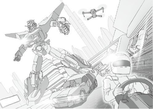 So stellen sich die Designer einen möglichen Einsatz im Vergnügungspark vor. (J-deite Ride LLP)