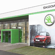 Das Autohaus Göthling & Kaufmann hat das neue Skoda-Markenbild umgesetzt. (Maltzan)