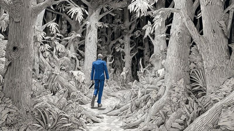 Den Weg durch den Lizenzdschungel muss man erst einmal finden.(Bild:  Midjourney / KI-generiert)