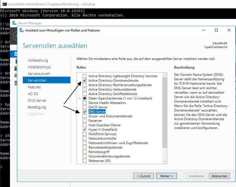 Server 2016 Domänencontroller in AD-Infrastruktur integrieren  Active-Directory-Migration auf Windows Server 2016Windows Server-2016-Domänencontroller lassen sich problemlos in bestehende Active-Directory-Gesamtstrukturen integrieren. Weil nach der Integration der 2016er Domänencontroller die alten Server einfach entfernt werden können, ist eine Active-Directory-Migration auf diesem Weg recht einfach möglich. Zum Artikel  (Bild: Joos / Microsoft)