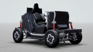 Der von Gordon Murray Design entwickelte i-Stream-Unterbau für kleine Elektroautos der Leichtbauklasse. (Bild: Gordon Murray Design)