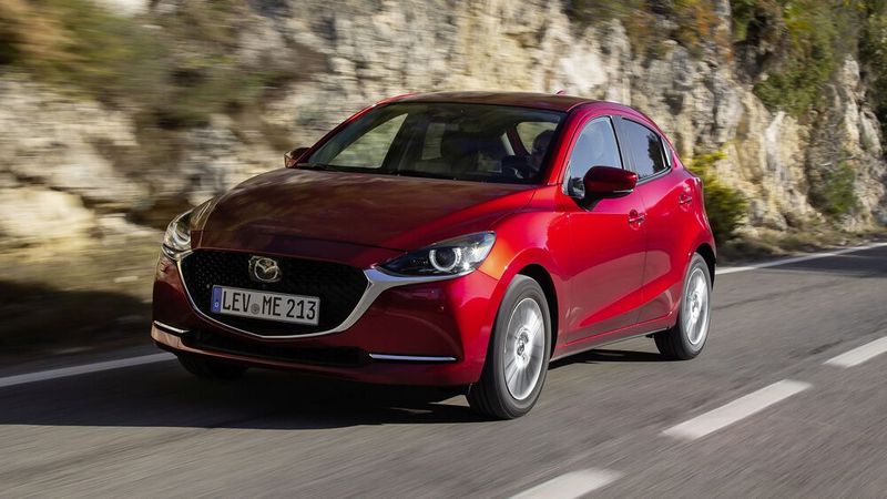 Auch der Mazda2 musste seinen Hut nehmen. (Bild: Mazda)