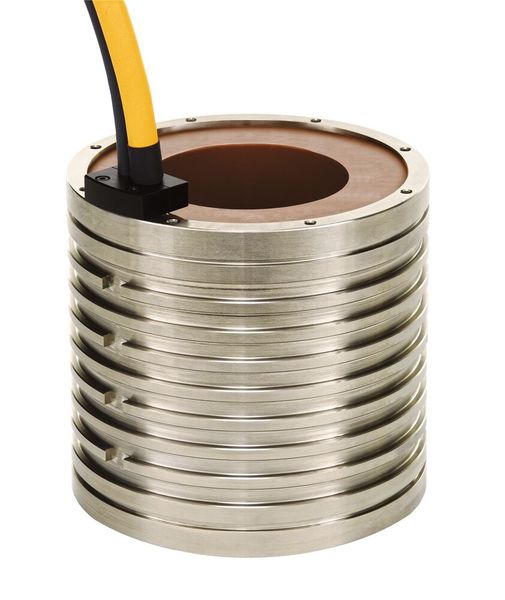 Die SRV-Torquemotoren-Baureihe zeichnet sich durch höchste Laufruhe aus. Beste Bearbeitungsoberflächen ohne optische Fehler und mit extremer Form- und Maßhaltigkeit sind möglich. Sie finden ihren Einsatz in ultrapräzisen Fräs-, Schleif- und Verzahnungsmaschinen. (Bild: Schaeffler)