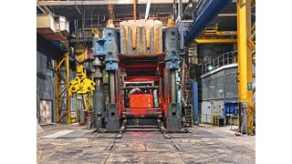 Mit der 80-Meganewton-Presse in Wetzlar möchte die GMH Gruppe die Produktionskapazitäten für Anwendungen in Energie, Schifffahrt und digitaler Infrastruktur stärken. (Bild: GMH Gruppe)